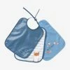Lot De 3 Bavoirs Plastifiés Bleu - Vertbaudet -Philips Shop lot de 3 bavoirs plastifies