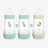 Lot De 3 Biberons 260 Ml MAM Easy Start Anti-colique Nature 2 Bleu Aqua + 1 Beige - Mam -Philips Shop lot de 3 biberons 260 ml mam easy start anti colique nature