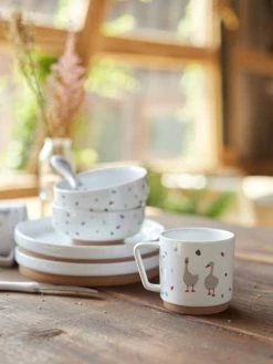 Lot De 3 Couverts 2e âge LÄSSIG Tiny Farmer Mouton/oie Blanc - Lassig -Philips Shop lot de 3 couverts 2e age lassig tiny farmer 2