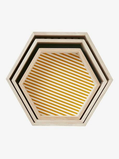 Lot De 3 étagères Hexagones Enfant Bois/multicolore - Vertbaudet 5 Lot De 3 étagères Hexagones Enfant Bois/multicolore - Vertbaudet – Image 3