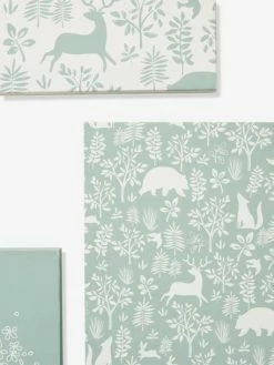 Lot De 3 Toiles DANS LES BOIS Vert Sauge - Vertbaudet -Philips Shop lot de 3 toiles dans les bois 2