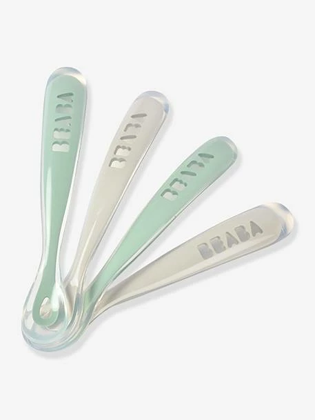 Lot De 4 Cuillères 1er âge BEABA Soft Sans BPA Bleu/gris/ocre - Beaba 7 Lot De 4 Cuillères 1er âge BEABA Soft Sans BPA Bleu/gris/ocre - Beaba – Image 5