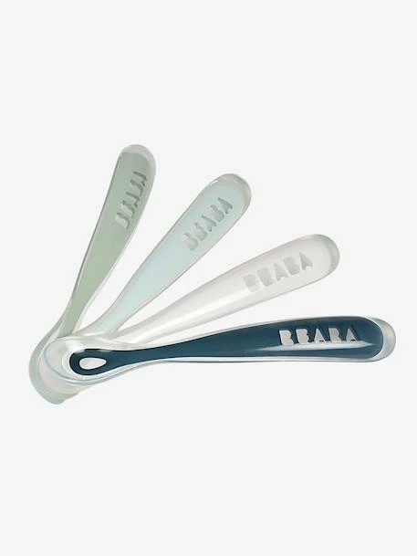 Lot De 4 Cuillères 1er âge BEABA Soft Sans BPA Bleu/gris/ocre - Beaba 3 Lot De 4 Cuillères 1er âge BEABA Soft Sans BPA Bleu/gris/ocre - Beaba