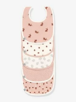 Lot De 5 Bavoirs Bébé LÄSSIG En Coton Biologique Lot De 5 Little Forest Renard - Lassig