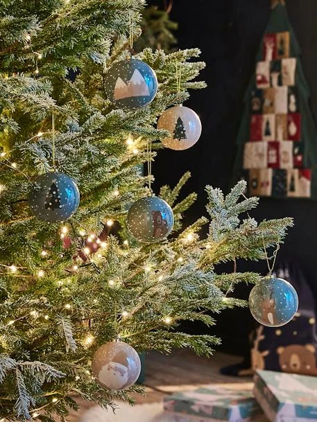 Lot De 6 Boules De Noël Contes De La Forêt Vert - Vertbaudet 7 Lot De 6 Boules De Noël Contes De La Forêt Vert - Vertbaudet – Image 5