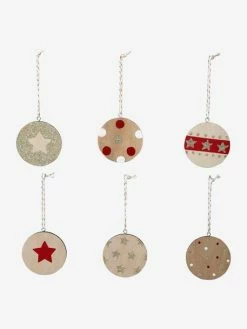 Lot De 6 Boules De Noël Plates En Bois Naturel - Vertbaudet 10 Lot De 6 Boules De Noël Plates En Bois Naturel - Vertbaudet -Philips Shop lot de 6 boules de noel plates en bois 2