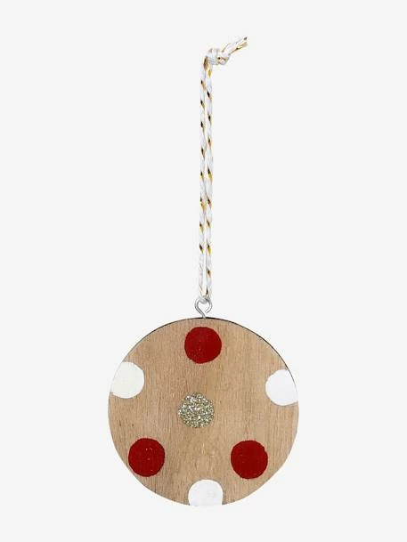 Lot De 6 Boules De Noël Plates En Bois Naturel - Vertbaudet 7 Lot De 6 Boules De Noël Plates En Bois Naturel - Vertbaudet – Image 5