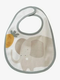 Lot De 7 Bavoirs Naissance En Coton Bio* Vertbaudet Blanc Jungle - Vertbaudet -Philips Shop lot de 7 bavoirs naissance en coton bio vertbaudet 4