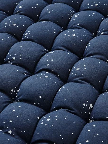 Matelas De Sol Avec Pompons Bleu Foncé - Vertbaudet 4 Matelas De Sol Avec Pompons Bleu Foncé - Vertbaudet – Image 2