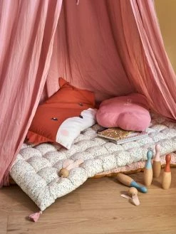 Matelas De Sol Avec Pompons FLEURETTES écru / Multicolore - Vertbaudet -Philips Shop matelas de sol avec pompons fleurettes 5