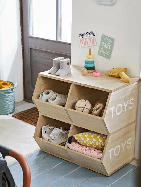 Meuble 4 Bacs Toys Bois - Vertbaudet 8 Meuble 4 Bacs Toys Bois - Vertbaudet – Image 6