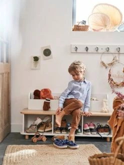 Meuble à Chaussures LIGNE PTILOU Blanc/bois - Vertbaudet -Philips Shop meuble a chaussures ligne ptilou 3