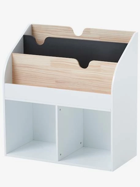 Meuble De Rangement 2 Cases + étagère-bibliothèque LIGNE SCHOOL Blanc - Vertbaudet 4 Meuble De Rangement 2 Cases + étagère-bibliothèque LIGNE SCHOOL Blanc - Vertbaudet – Image 2