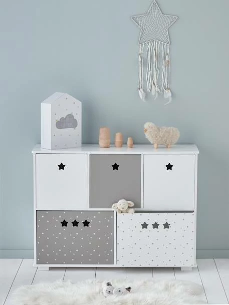 Meuble De Rangement 5 Bacs LIGNE SIRIUS Blanc/gris - Vertbaudet 5 Meuble De Rangement 5 Bacs LIGNE SIRIUS Blanc/gris - Vertbaudet – Image 3