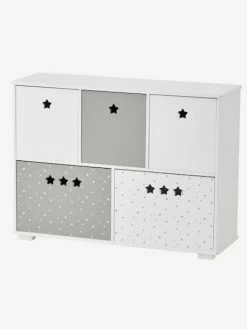 Meuble De Rangement 5 Bacs LIGNE SIRIUS Blanc/gris - Vertbaudet