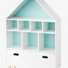 Meuble De Rangement 9 Cases Maison Blanc/bleu - Vertbaudet -Philips Shop meuble de rangement 9 cases maison