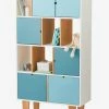 Meuble De Rangement Enfant LIGNE OSLO Blanc/bleu/bois - Vertbaudet -Philips Shop meuble de rangement enfant ligne oslo