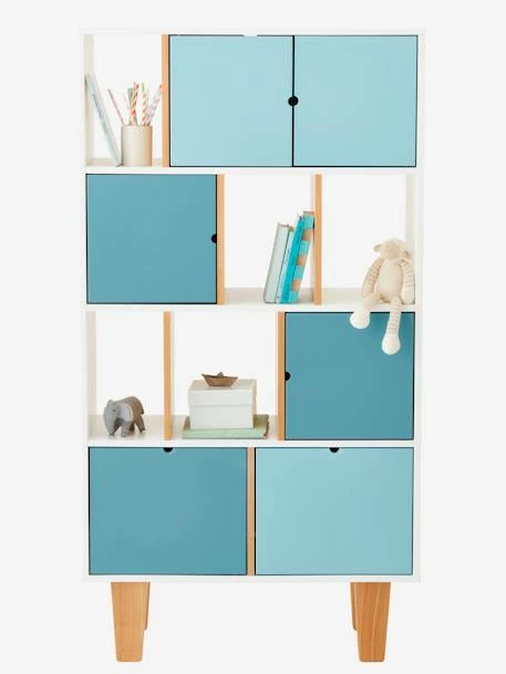 Meuble De Rangement Enfant LIGNE OSLO Blanc/bleu/bois - Vertbaudet 5 Meuble De Rangement Enfant LIGNE OSLO Blanc/bleu/bois - Vertbaudet – Image 3