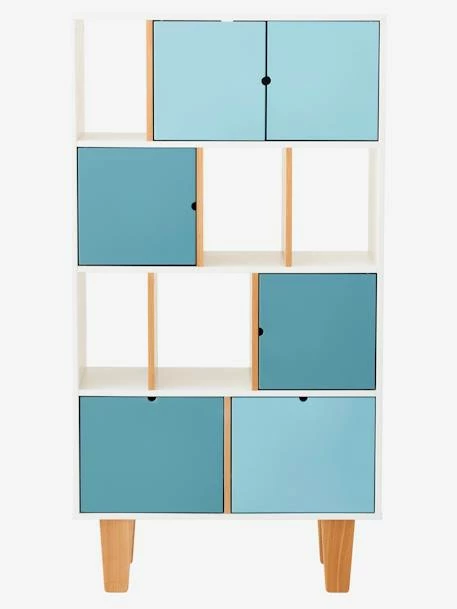 Meuble De Rangement Enfant LIGNE OSLO Blanc/bleu/bois - Vertbaudet 6 Meuble De Rangement Enfant LIGNE OSLO Blanc/bleu/bois - Vertbaudet – Image 4