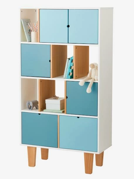 Meuble De Rangement Enfant LIGNE OSLO Blanc/bleu/bois - Vertbaudet 3 Meuble De Rangement Enfant LIGNE OSLO Blanc/bleu/bois - Vertbaudet