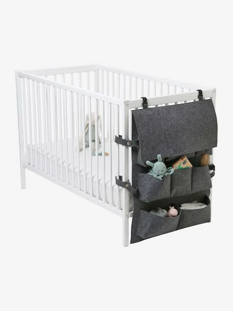 Organisateur à Suspendre Vertbaudet Pour Lit De Bébé Gris Chiné - Vertbaudet 4 Organisateur à Suspendre Vertbaudet Pour Lit De Bébé Gris Chiné - Vertbaudet – Image 2