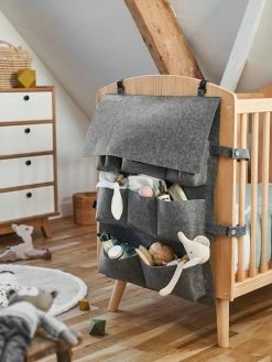 Organisateur à Suspendre Vertbaudet Pour Lit De Bébé Gris Chiné - Vertbaudet