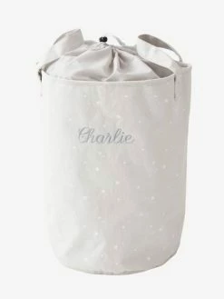 Panier à Linge Personnalisable Gris - Vertbaudet