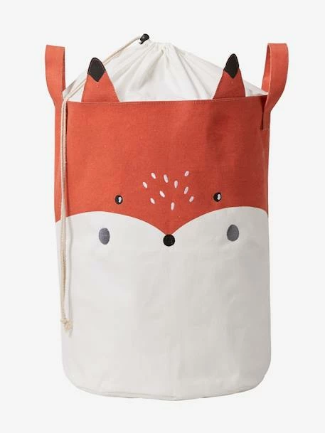 Panier à Linge Renard Blanc Imprimé - Vertbaudet 3 Panier à Linge Renard Blanc Imprimé - Vertbaudet