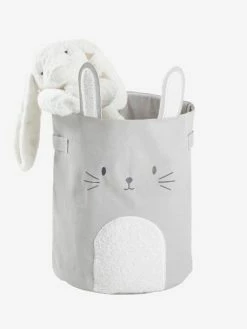 Panier De Rangement Lapin Gris - Vertbaudet