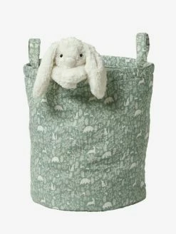 Panier En Gaze De Coton DANS LES BOIS Bleu Grisé - Vertbaudet -Philips Shop panier en gaze de coton dans les bois 1