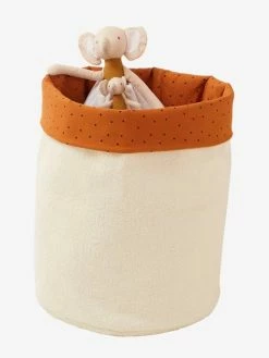 Panier Réversible Fausse Fourrure Bouclette Blanc/caramel Imprimé - Vertbaudet -Philips Shop panier reversible fausse fourrure bouclette 2