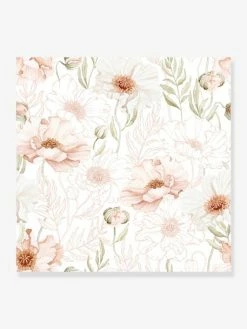 Papier Peint Coquelicots Poppies LILIPINSO Rose Nude - Lilipinso
