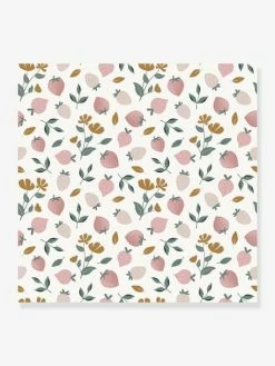 Papier Peint Fraises Louise LILIPINSO Rose Pâle - Lilipinso