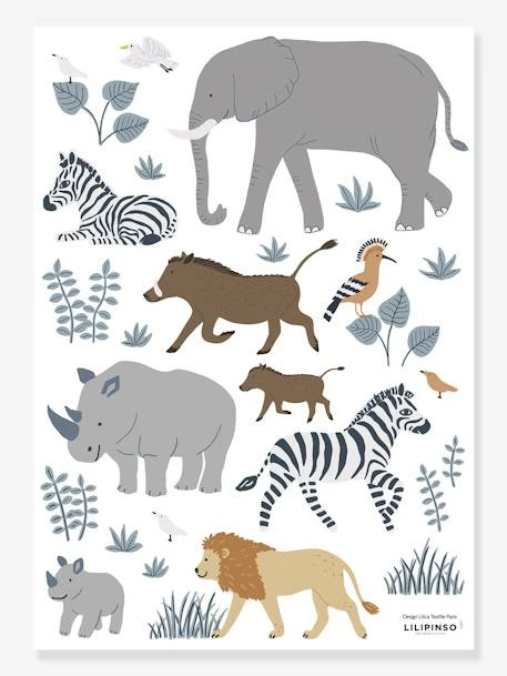 Planche De Stickers LILIPINSO - Big Five & Cie - Animaux Jungle Multicolore - Lilipinso 3 Planche De Stickers LILIPINSO - Big Five & Cie - Animaux Jungle Multicolore - Lilipinso