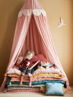 Rideau Ciel De Lit PRINCESSE NATURE Rose - Vertbaudet -Philips Shop rideau ciel de lit princesse nature 5