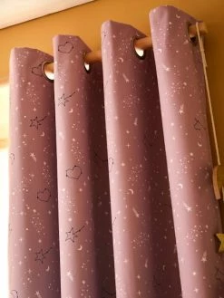 Rideau Occultant MISS CONSTELLATION Parme Foncé - Vertbaudet -Philips Shop rideau occultant miss constellation 3