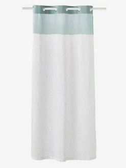 Rideau Voilage MENTHE A L'EAU Vert / Pois Multicolore - Vertbaudet -Philips Shop rideau voilage menthe a leau 1