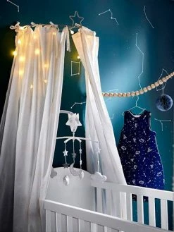 Rideau Voilage Pailleté Féérie Blanc / Paillettes - Vertbaudet -Philips Shop rideau voilage paillete feerie 4