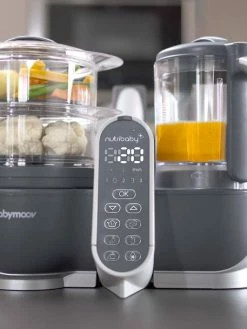 Robot Multifonction BABYMOOV Nutribaby+ Préparateur Culinaire Cuiseur Et Mixeur Industrial Grey - Babymoov -Philips Shop robot multifonction babymoov nutribaby preparateur culinaire cuiseur et mixeur 1