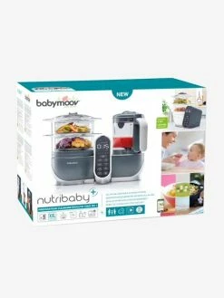 Robot Multifonction BABYMOOV Nutribaby+ Préparateur Culinaire Cuiseur Et Mixeur Industrial Grey - Babymoov -Philips Shop robot multifonction babymoov nutribaby preparateur culinaire cuiseur et mixeur 5
