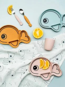 Set 2 Couverts DONE BY DEER YummyPlus Sea Friends Rose - Done By Deer -Philips Shop set 2 couverts done by deer yummyplus sea friends 5