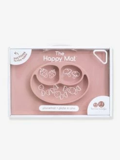 Set De Table Tout-en-un Avec Assiette EZPZ Happy Mat En Silicone Rose - EZPZ -Philips Shop set de table tout en un avec assiette ezpz happy mat en silicone 1