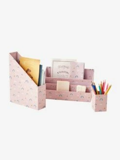 Set Rangement Bureau Arc-en-ciel Rose - Vertbaudet -Philips Shop set rangement bureau arc en ciel 1