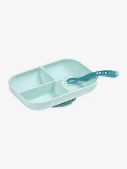 Set Vaisselle 2 Pièces Silicone BEABA Gris Clair - Beaba -Philips Shop set vaisselle 2 pieces silicone beaba 2