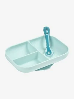 Set Vaisselle 2 Pièces Silicone BEABA Gris Clair - Beaba -Philips Shop set vaisselle 2 pieces silicone beaba 3