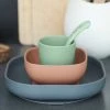 Set Vaisselle 4 Pièces Silicone BEABA Rose - Beaba -Philips Shop set vaisselle 4 pieces silicone beaba