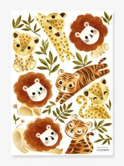 Stickers Animaux Savane Felidae LILIPINSO Bronze - Lilipinso