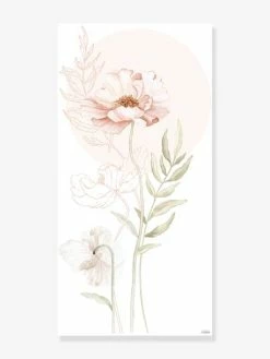 Stickers Géant Coquelicot Poppies LILIPINSO Rose Nude - Lilipinso