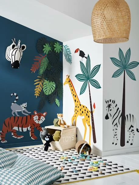 Stickers XL Green Jungle Multicolore - Vertbaudet 3 Stickers XL Green Jungle Multicolore - Vertbaudet