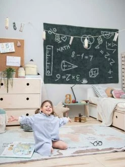 Tapis Coton Lavable Mappemonde LORENA CANALS Bleu Ciel - Lorena Canals -Philips Shop tapis coton lavable mappemonde lorena canals 1